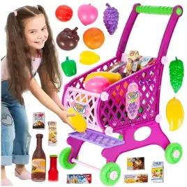 wozek-sklepowy-na-zakupy-koszyk-sklepowy-z-produktami-rozowy-dla-dzieci