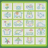 dinoboard-tablica-magnetyczna-mozaika-kolor-dominujacy-odcienie-zieleni