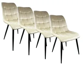 4x-krzeslo-tapicerowane-cappi-bezowe-fotel-welurowe-do-kuchni-jadalni-salon