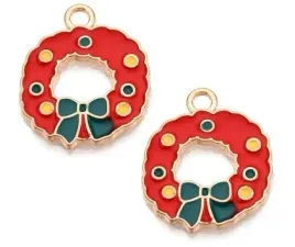 emaliowane-zawieszki-charms-2szt-wianki-swieta-zawieszka-wianek-czerwony