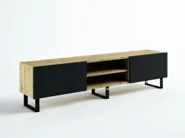 szafka-rtv-loft-200-halifax-czarny-mat-egger-wysoka