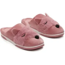 kapcie-damskie-z-lisem-rozowe-cieple-ciapy-domowe-papcie-miekkie-40-41