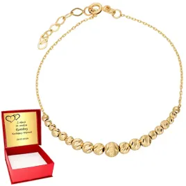 zlota-bransoletka-585-ozdobne-diamentowane-kulki-dla-kobiety-zloto-grawer