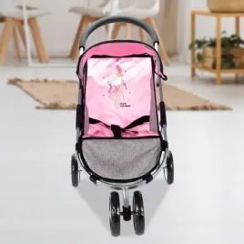 wozek-dla-lalek-spacerowka-ksiezniczka-rozowa-solidna-skladana-dla-dzieci