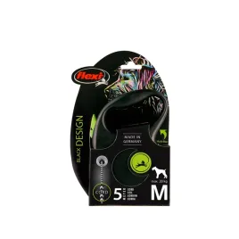 smycz-dla-psa-flexi-black-design-linka-zielona-roz-m-5-m-20-kg