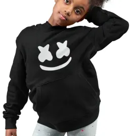 bluza-dziecieca-marshmello-z-kapturem-czarna