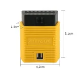 przedluzka-obd-2-ii-przedluzacz-adapter-5cm-launch-stan-nowy