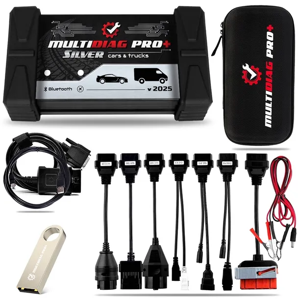 TESTER DIAGNOSTYCZNY UNIWERSALNY MULTIDIAG PRO+ 8 KABLI SILVER BLUETOOTH PL