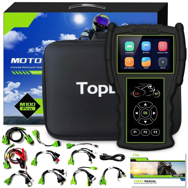 INTERFEJS SKANER DIAGNOSTYCZNY OBD2 DO MOTOCYKLI 34 MARKI + ADAPTERY POLSKI
