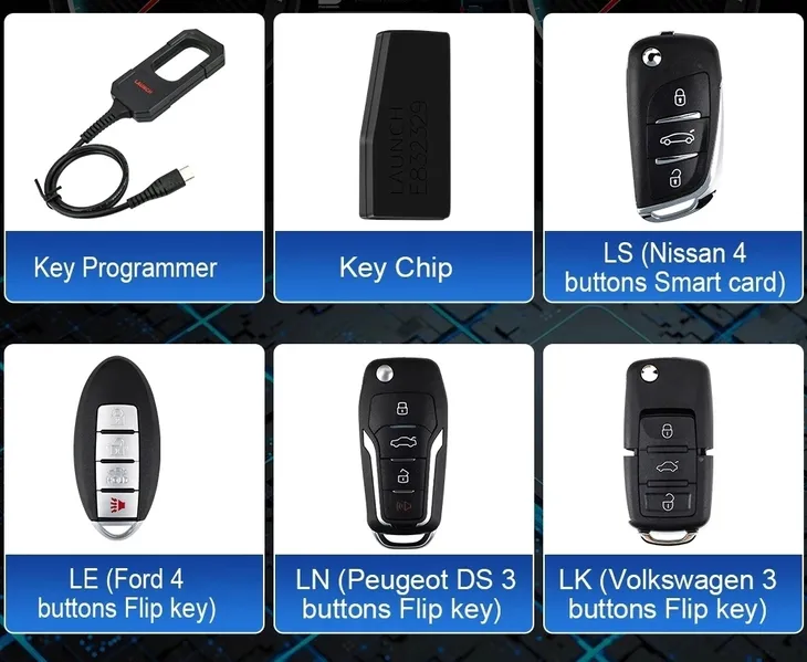 launch-x431-key-programmer-programator-kluczy-4-klucze-immo-transponder-kod-producenta-x-431-key-prog-programator-4-klucze-pestka-stan-nowy