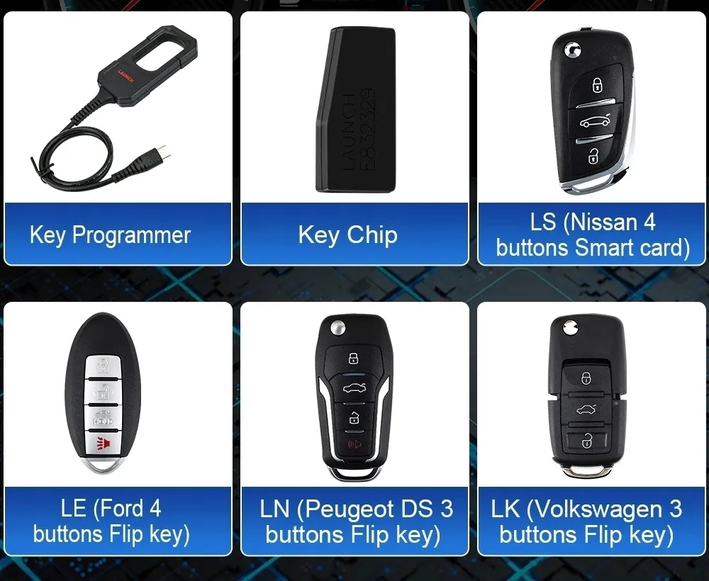 launch-x431-key-programmer-programator-kluczy-4-klucze-immo-transponder-stan-nowy