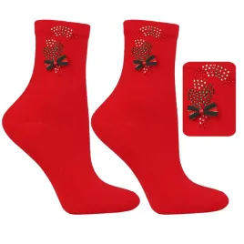 moraj-csl500-024-red-38-41-czerwony-damskie-cyrkonie-swiateczne-skarpety