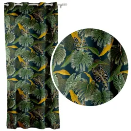 zaslona-zaciemniajaca-grube-zaslony-welurowe-monstera-lisc-140x250-wys