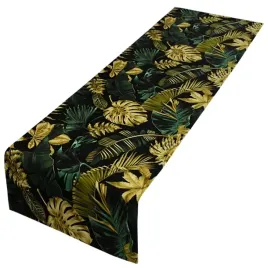 bieznik-welurowy-zlote-liscie-40x140-welur-velvet