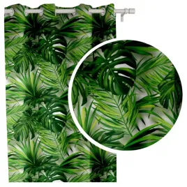 zaslona-monstera-zielone-liscie-zaslony-145x250