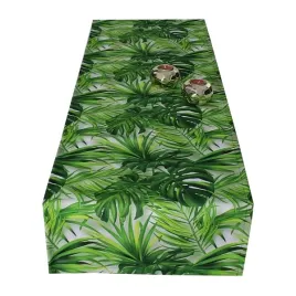 bieznik-dekoracyjny-na-stol-40x140-monstera-zielen