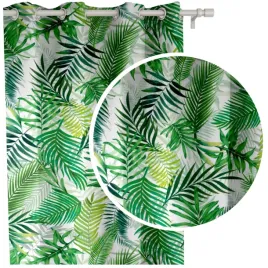 zaslona-liscie-palmy-na-bialym-tle-zaslony-145x250