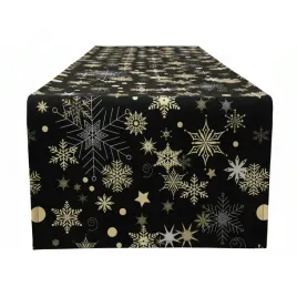swiateczny-bieznik-welurowy-40x180-cm-velvet-welur-czarny-sniezynki-gwiazdy