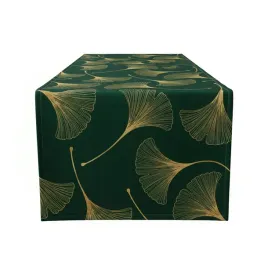 bieznik-welurowy-40x180-cm-velvet-welur-zielony-w-zolte-milorzeby