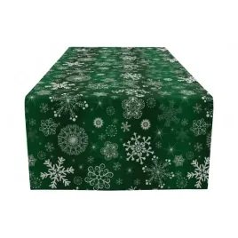 swiateczny-bieznik-welurowy-40x180-cm-velvet-welur-zielony-sniezynki