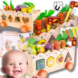 drewniana-sorter-montessori-edukacyjna-marchewka-trening-warzywniak-gratis