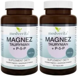 2-x-medverita-magnez-taurynian-p5p-50-kaps-wsparcie-miesni-uklad-nerwowy