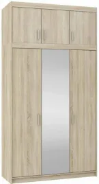 szafa-uchylna-trzydrzwiowaz-nadstawka-lustrem-133cm-dab-sonoma-laminat-lena