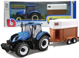 traktor-metalowy-new-holland-z-przyczepa-konna-pojazd-rolniczy-bburago-1-32