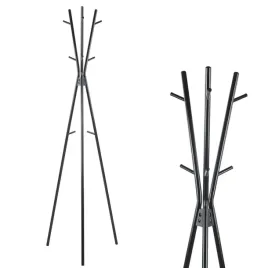 stojak-na-ubrania-stalowy-wieszak-stojacy-na-parasole-podlogowy-czarny