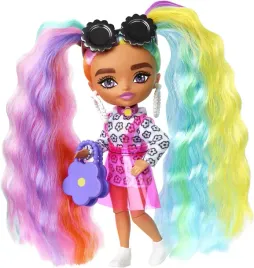 lalka-barbie-extra-minis-teczowa-wlosy-z-akcesoriami-na-prezent-zestaw-8x