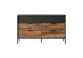 komoda-milton-138-cm-6-szuflad-chestnut-antracyt