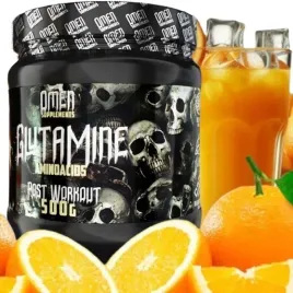 glutamina-w-proszku-aminokwasy-regeneracja-omen-glutamine-pomarancza-500g