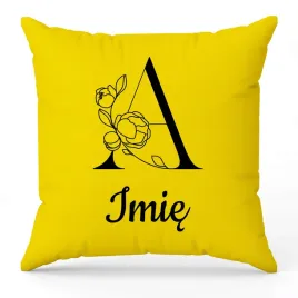 poduszka-twoje-imie-monogram-litera-a-zolty-na-prezent-wzory
