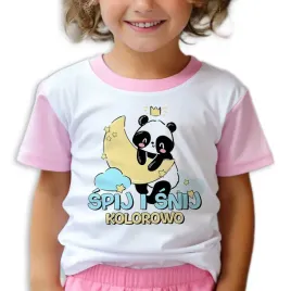 pizama-dziecieca-spij-i-snij-wzory-prezent-rozowa-krotki-rekaw-122cm