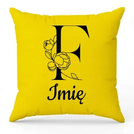 poduszka-twoje-imie-monogram-litera-f-zolty-na-prezent-wzory