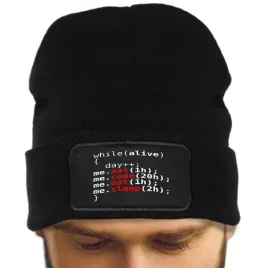 czapka-zimowa-petla-zycia-dla-programisty-informatyka-wzory-czarna