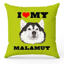 poduszka-zielona-love-my-malamut-dla-fana-psow-na-prezent-psy-wzory