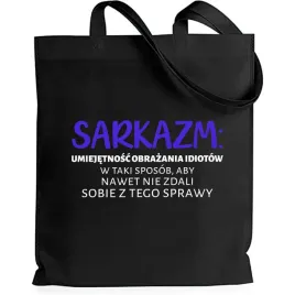torba-eko-shopper-czarny-sarkazm-definicja-zabawne-wzory