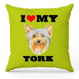 poduszka-zielona-love-my-york-dla-fana-psow-na-prezent-psy-wzory