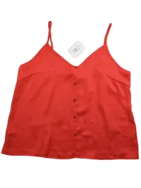 bluzka-damska-primark-rozmiar-38-40-czerwona-na-ramiaczkach