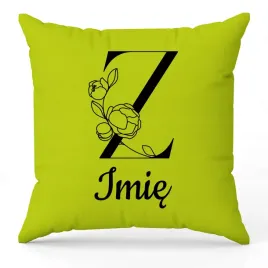 poduszka-twoje-imie-monogram-litera-z-zielony-na-prezent-wzory