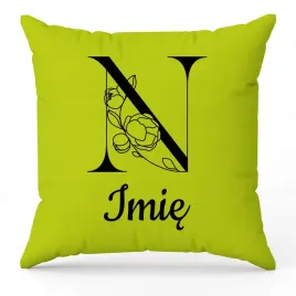 poduszka-twoje-imie-monogram-litera-n-zielony-na-prezent-wzory