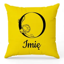 poduszka-twoje-imie-monogram-litera-o-zolty-na-prezent-wzory