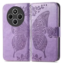 etui-typu-portfel-do-redmi-14c-skorzane-butterfly-smart-case-obudowa-cover