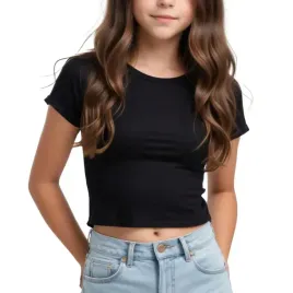 koszulka-krotka-dziecieca-czarna-cropped-t-shirt-crop-top-na-lato-158