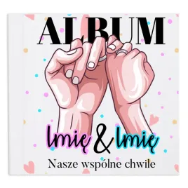 album-na-zdjecia-rozowy-wspolne-chwile-imie-wzory