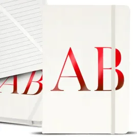 personalizowany-notes-notatnik-red-bialy-z-gumka-a5-twoje-inicjaly-inicjal