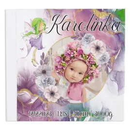 album-bialy-rozowe-strony-na-prezent-chrzciny-roczek-urodziny-twoje-imie-wz