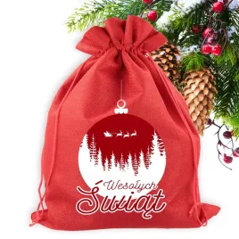 czerwony-jutowy-worek-na-prezent-pod-choinke-wesolych-swiat-wzory