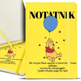 notes-notatnik-bujo-a5-zolty-cytaty-puchatka-wzory